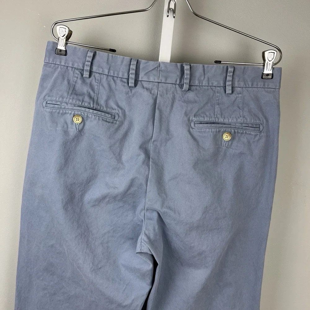 Peter Millar Blue Chino Pants Mens 33‎ Straight Leg Preppy Nautical Pima Cotton